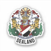 Sticker Armoiries de la Principauté de Sealand (Devant)