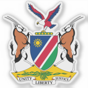 Sticker Armoiries de la République de Namibie
