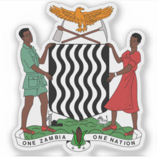 Sticker Armoiries de la République de Zambie
