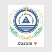 Sticker Armoiries de la République du Cap-Vert (Cap-Vert) (Feuille)