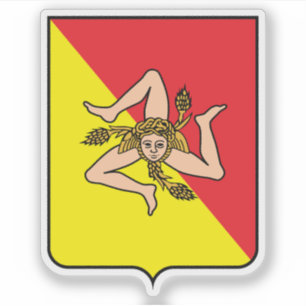 Sticker Armoiries de la Sicile, Italie
