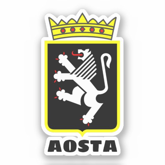 Sticker Armoiries de la Vallée d'Aoste (Italie) (Recto)