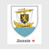Sticker Armoiries de la ville de Galway (Feuille)