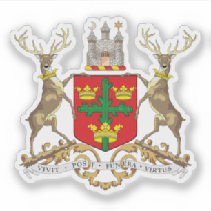 Sticker Armoiries de la ville de Nottingham, Angleterre