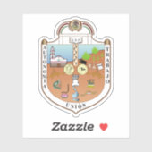 Sticker Armoiries de la ville d'Ecatepec de Morelos, Mexiq (Feuille)