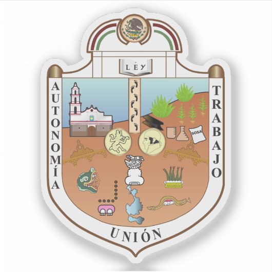 Sticker Armoiries de la ville d'Ecatepec de Morelos, Mexiq (Devant)