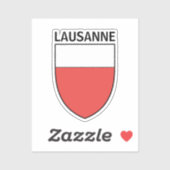 Sticker Armoiries de Lausanne, SUISSE (Feuille)