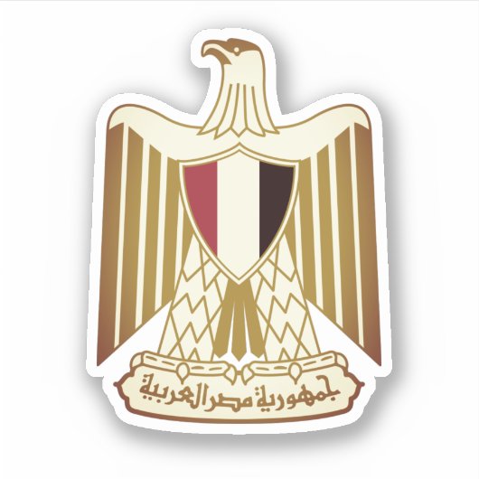 Sticker Armoiries de l'Égypte (Devant)