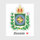Sticker Armoiries de l'Empire du Brésil (1853-1889) (Feuille)
