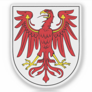 Sticker Armoiries de l'État de Brandebourg, Allemagne