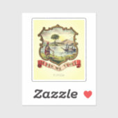 Sticker Armoiries de l'État de Floride (1876) (Feuille)