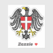 Sticker Armoiries de l'Etat de Vienne (Wien), Autriche (Feuille)