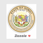 Sticker Armoiries de l'État d'Hawaï (Feuille)