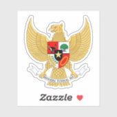 Sticker Armoiries de l'Indonésie (Garuda Pancasila) (Feuille)