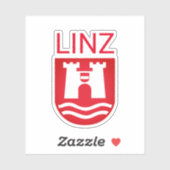 Sticker Armoiries de Linz, AUTRICHE (Feuille)