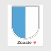 Sticker Armoiries de Lucerne, Suisse (Feuille)