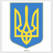 Sticker Armoiries de l'Ukraine (Feuille)