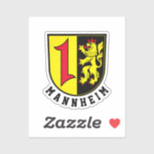 Sticker Armoiries de Mannheim (Feuille)