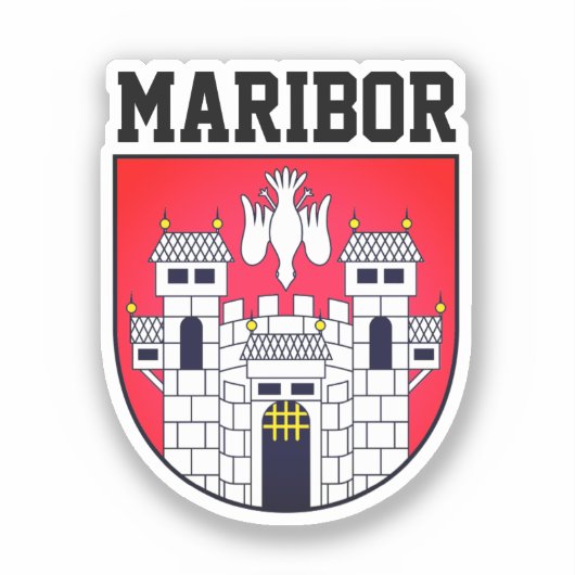 Sticker Armoiries de Maribor - SLOVENIE (Recto)