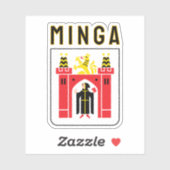 Sticker Armoiries de Minga, Bavière (Feuille)