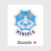Sticker Armoiries de Minorque, Espagne (Feuille)