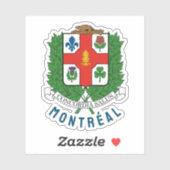 Sticker Armoiries de Montréal, CANADA (Feuille)