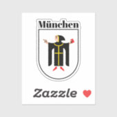 Sticker Armoiries de Munich (Feuille)