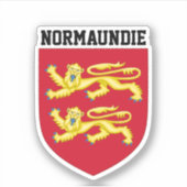 Sticker Armoiries de Normandie - FRANCE (Devant)