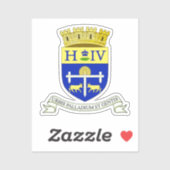 Sticker Armoiries de Pau, Pyrénées-Atlantiques (FRANCE) (Feuille)