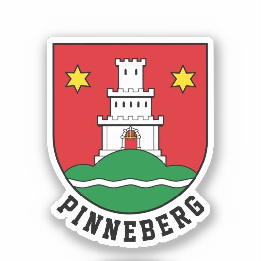 Sticker Armoiries de Pinneberg, Allemagne (Recto)