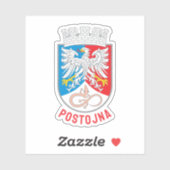 Sticker Armoiries de Postojna, Slovénie (Feuille)