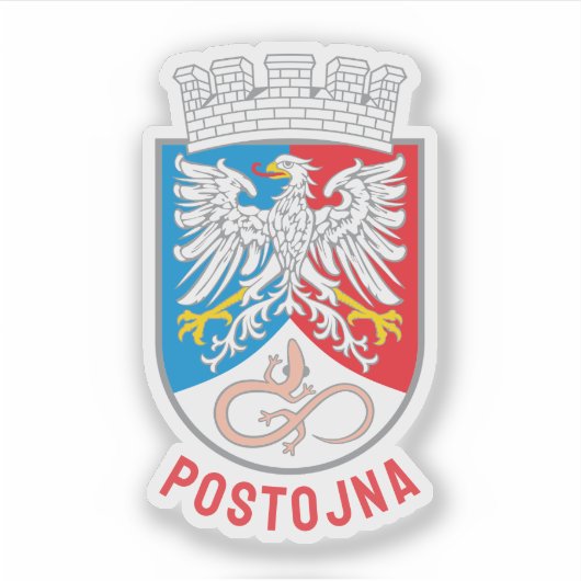 Sticker Armoiries de Postojna, Slovénie (Devant)