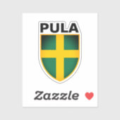 Sticker Armoiries de Pula (Istrie), Croatie (Feuille)