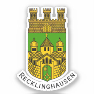 Sticker Armoiries de Recklinghausen, Allemagne