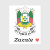 Sticker Armoiries de Rio Grande do Sul - Brésil (Feuille)