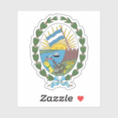 Sticker Armoiries de Rosario, Argentine (Feuille)