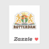 Sticker Armoiries de Rotterdam, Pays-Bas (Feuille)