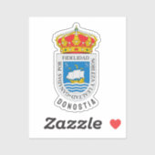 Sticker Armoiries de San Sebastián, Gipuzkoa - ESP (Feuille)