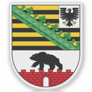 Sticker Armoiries de Saxe-Anhalt (Sachsen-Anhalt)