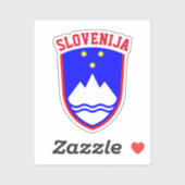 Sticker Armoiries de SLOVÉNIE (Feuille)