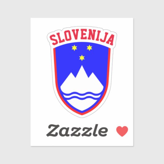 Sticker Armoiries de SLOVÉNIE (Feuille)