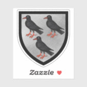 Sticker Armoiries de St. Thomas Becket - Argent 1Up (Feuille)