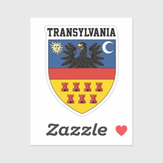 Sticker Armoiries de Transylvanie (Feuille)