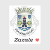 Sticker Armoiries de Vila Nova de Gaia, PORTUGAL (Feuille)