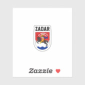 Sticker Armoiries de Zadar (Croatie) (Feuille)