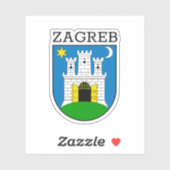 Sticker Armoiries de Zagreb (Feuille)