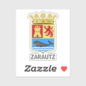 Sticker Armoiries de Zarautz - Gipuzkoa (Feuille)