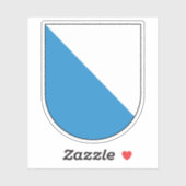 Sticker Armoiries de Zurich (Zurich), Suisse (Feuille)