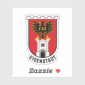 Sticker Armoiries d'Eisenstadt - AUTRICHE (Feuille)