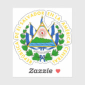 Sticker Armoiries d'El Salvador (Feuille)